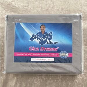 NWT 400 Count Giza Dreams Queen Sheets - Light Gray